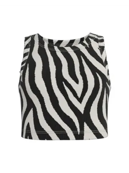 Летний кроп топ трикотажный детский