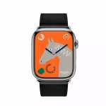 Apple Watch Series 9 Hermes 45mm, черный ремешок с раскладывающейся застежкой