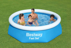 Бассейн надувной Bestway Fast Set Pools 244х61 см + фильтр-насос 1249 л/ч (57450 BW)