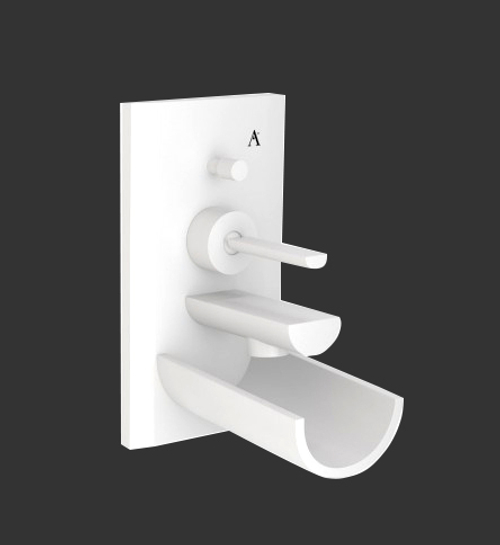 Artize, Смеситель для ванны встраиваемый, Confluence, джойстиковое, Белый матовый CNF-WHM-69065K