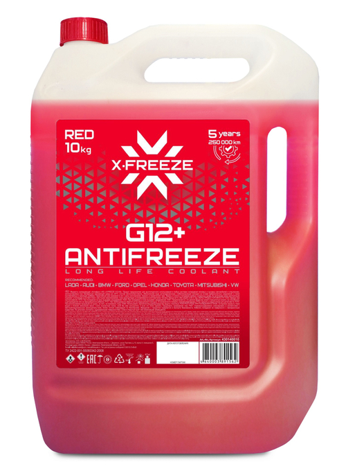 Антифриз X Freeze Carbox красный G12 10 кг