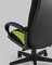 TopChairs ST-CYBER 9 GREEN ткань/экокожа черный/зеленый