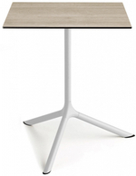 Стол ламинированный обеденный Scab Design Tripe Maxi, белый, состаренный дуб тортора