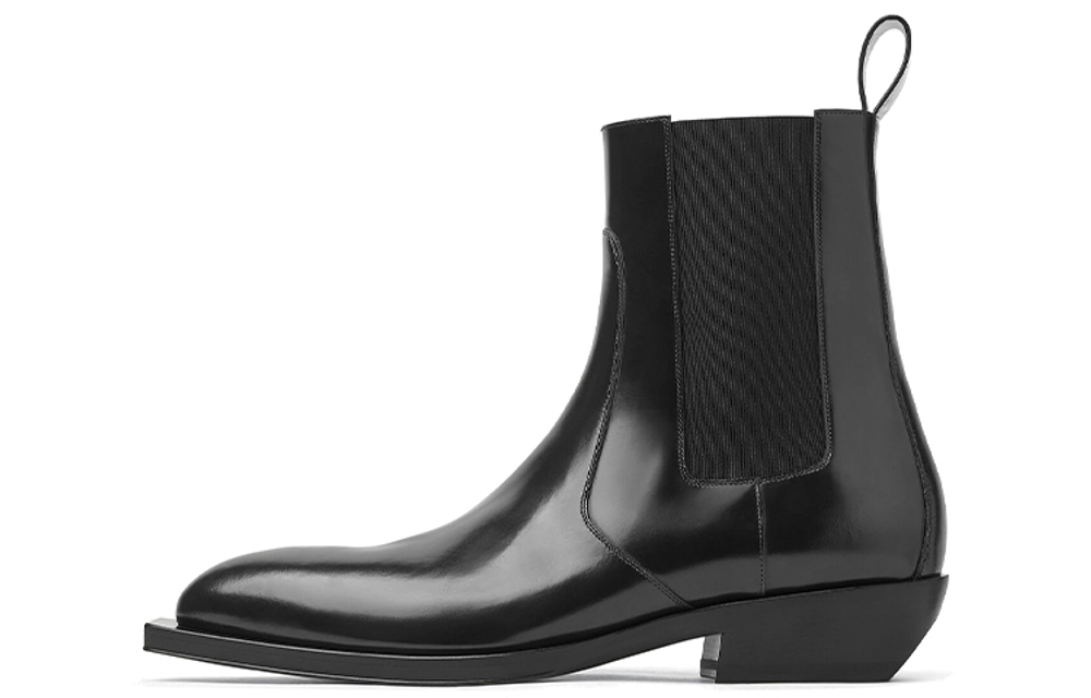 Bottega Veneta Chisel Chelsea Boots Men"s Black