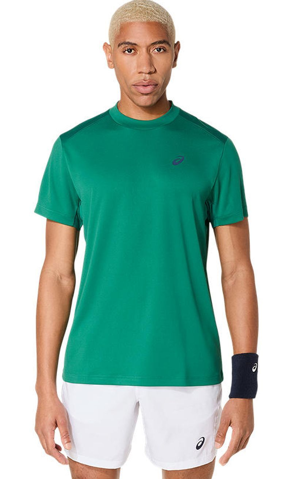 Мужская теннисная футболка Asics Court Short Sleeve - jasper green