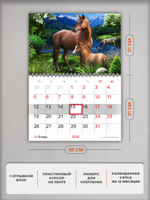 Настенный отрывной календарь "Лошади"