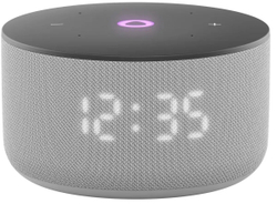 Умная колонка Яндекс Станция Мини 3 с часами, Серый (YNDX-00027GRY)