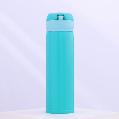 Голубой термос с кнопкой Mode Forrest (450 мл.) (Цвет: голубой)