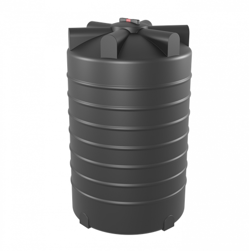 Емкость для технической воды Мультпласт KР-2000 2000 л. вертикальная (1200x1200x1920см;45кг;черный) - арт.552058