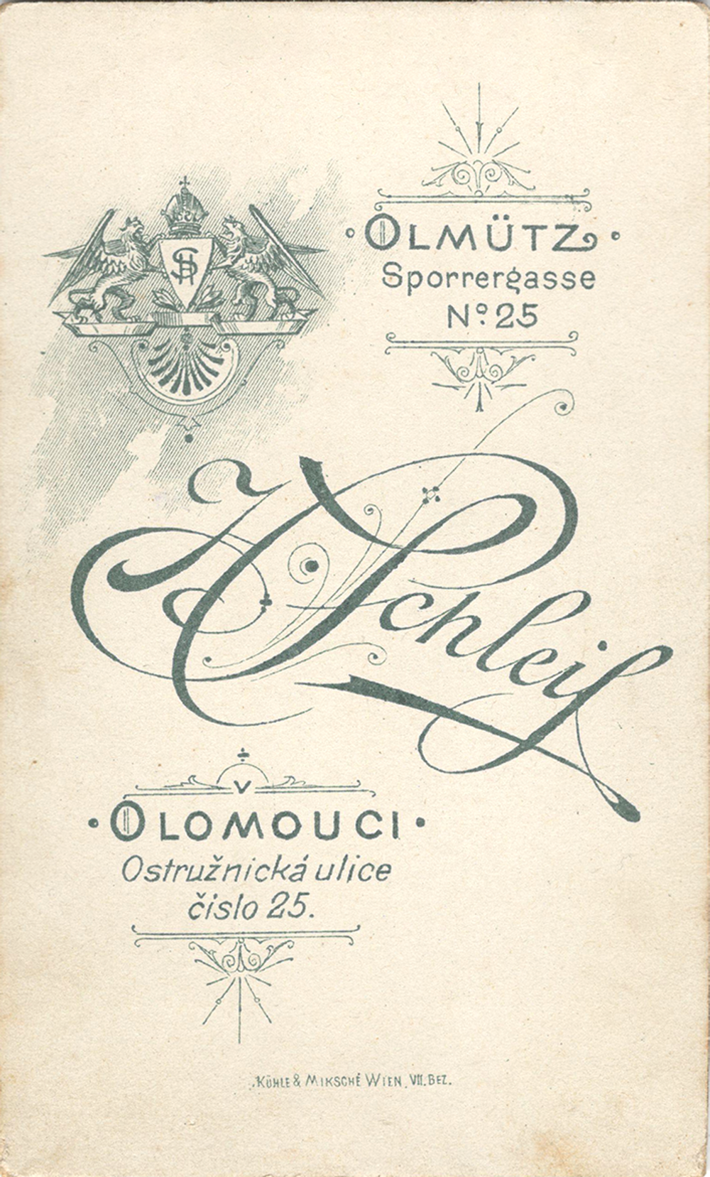 Дори Бёгнер (Dori Biogner). Фотоателье G. Heitel в Оломоуц (Австро-Венгрия). XIX в.