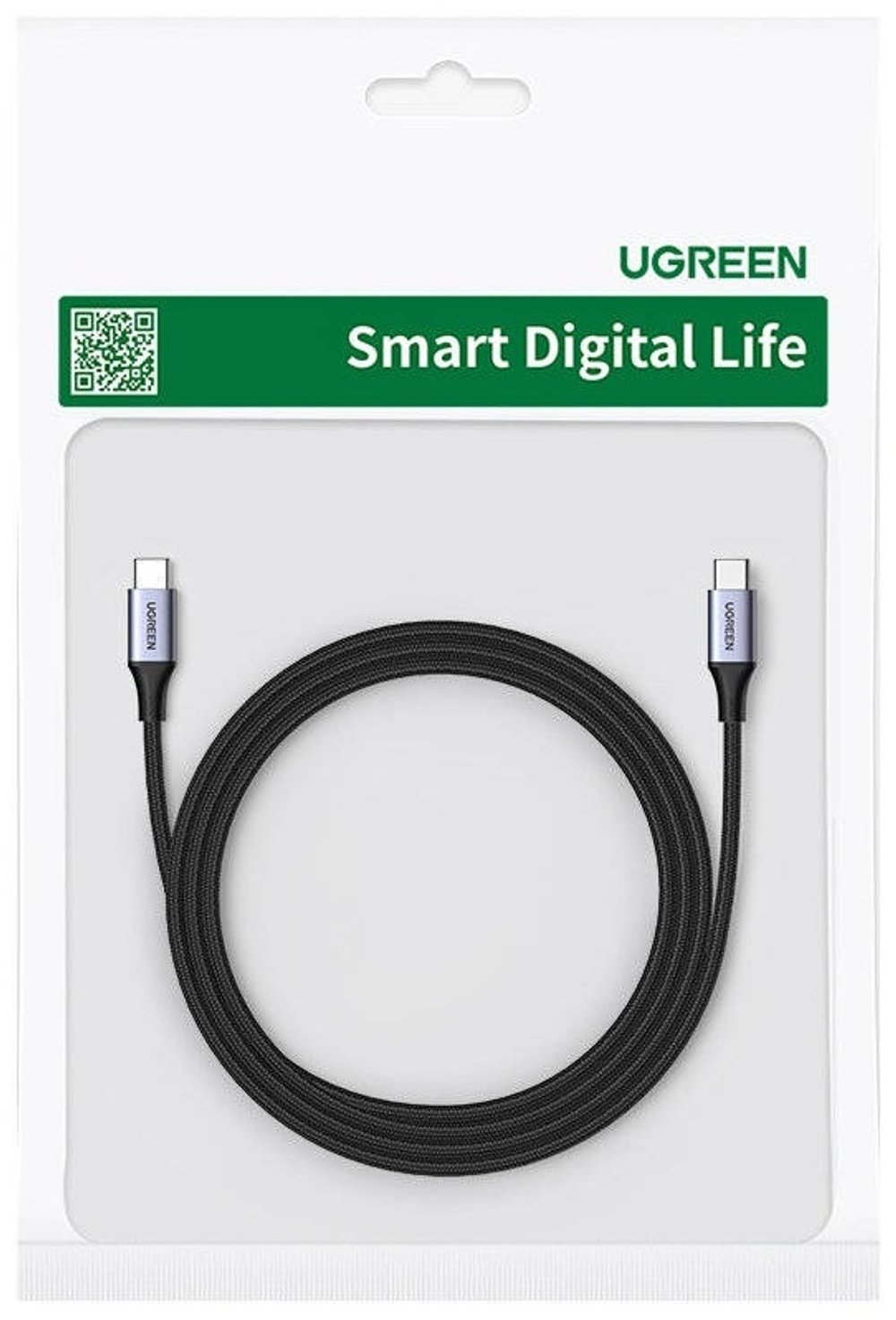 Кабель Ugreen USB TypeC (M) серый