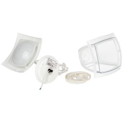 Садово-парковый светильник ЭРА ДСУ 07-8-001 Марсель белый 4 гранный подвесной IP44 светодиодный 8Вт 3000K | Садово-парковые светильники