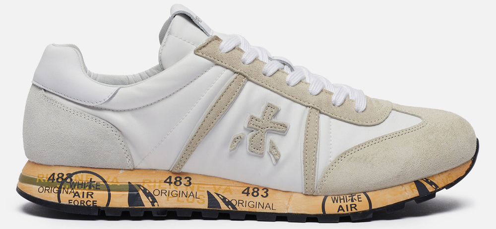 Premiata Lucy 5153 Белые с бежевым