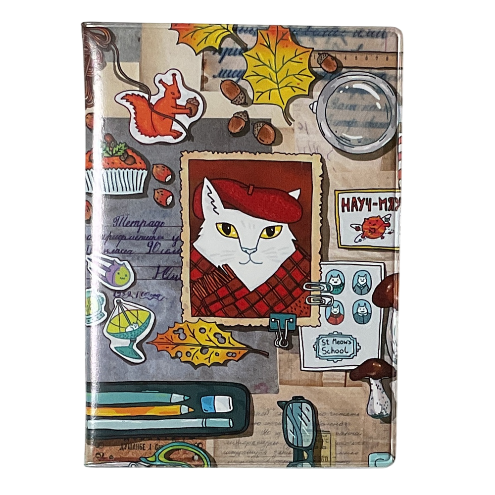 Обложка для паспорта "Кот-Шерлок"