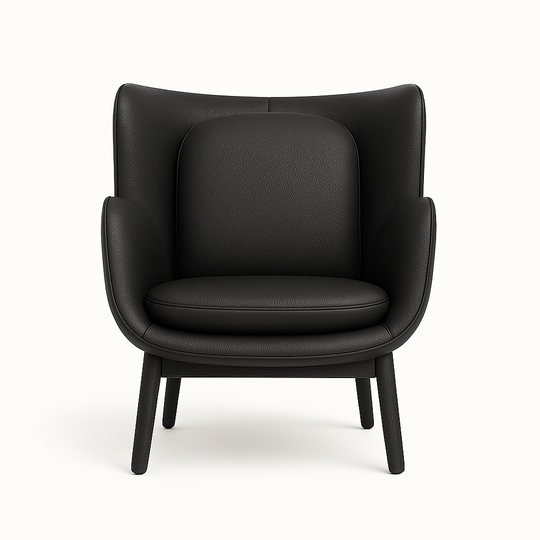 Дизайнерское кресло CUDDLE leather black