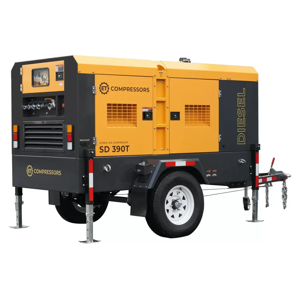 Передвижной компрессор ET SD-390T-10 на шасси