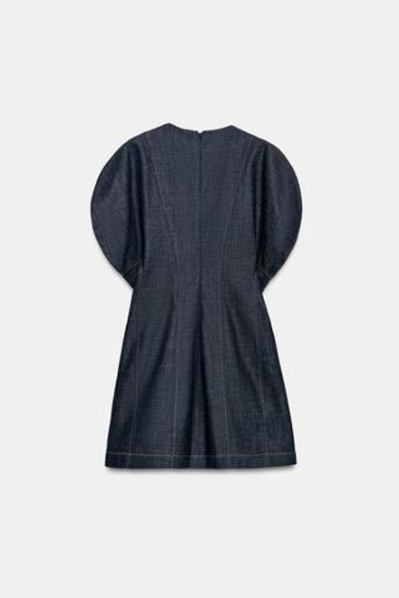 ZARA ДЖИНСОВОЕ ПЛАТЬЕ — ZW COLLECTION, СИНИЙ