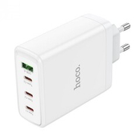 Hoco N31 USB + 3* USB Type C 3PD+QC3.0 GaN 100W (100Вт 20В 5А) Сетевое зарядное устройство