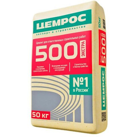 Портландцемент Цемрос M500 ЦЕМ II А-Ш 42.5 Н 50 кг