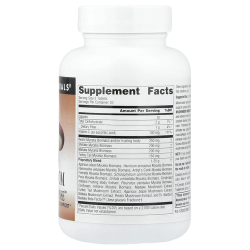 Source Naturals, Mushroom Immune Defense™, 60 таблеток