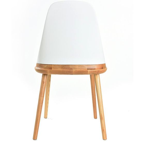 Стул Klam 2 c белой спинкой