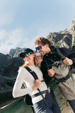 Спортивные очки GOG Lhotse / Matt Metallic Green/Black / Polarized Reflex White-Blue