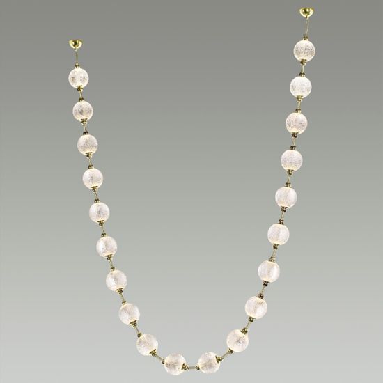 5008/80L L-VISION ODL23 591 золотой/прозрачный/металл/акрил Подвес бусы LED 80W 4000K 4400лм CRYSTAL