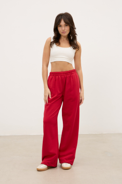 Брюки-трансформеры, красные