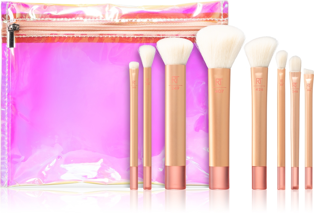 Real Techniques The Wanderer - Косметический набор кистей для макияжа в мини-футляре, 8 szt.