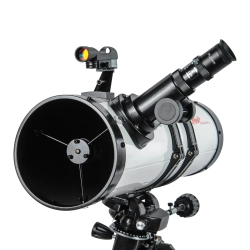 Телескоп Veber PolarStar 650/130 EQ рефлектор - передний вид с установкой искателя