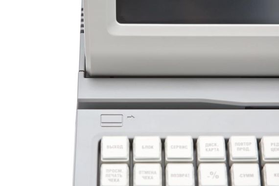 Терминал FlyPOS PRO светлый (C56L, 8&quot; сенс., Intel CedarView 1.86 ГГц, RAM 2 Гб, HDD 500 Гб, с VFD)(без ОС)