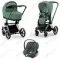 Детская коляска Cybex Priam IV 3 в 1 Leaf Green шасси Chrome Black автокресло Aton B i-Size