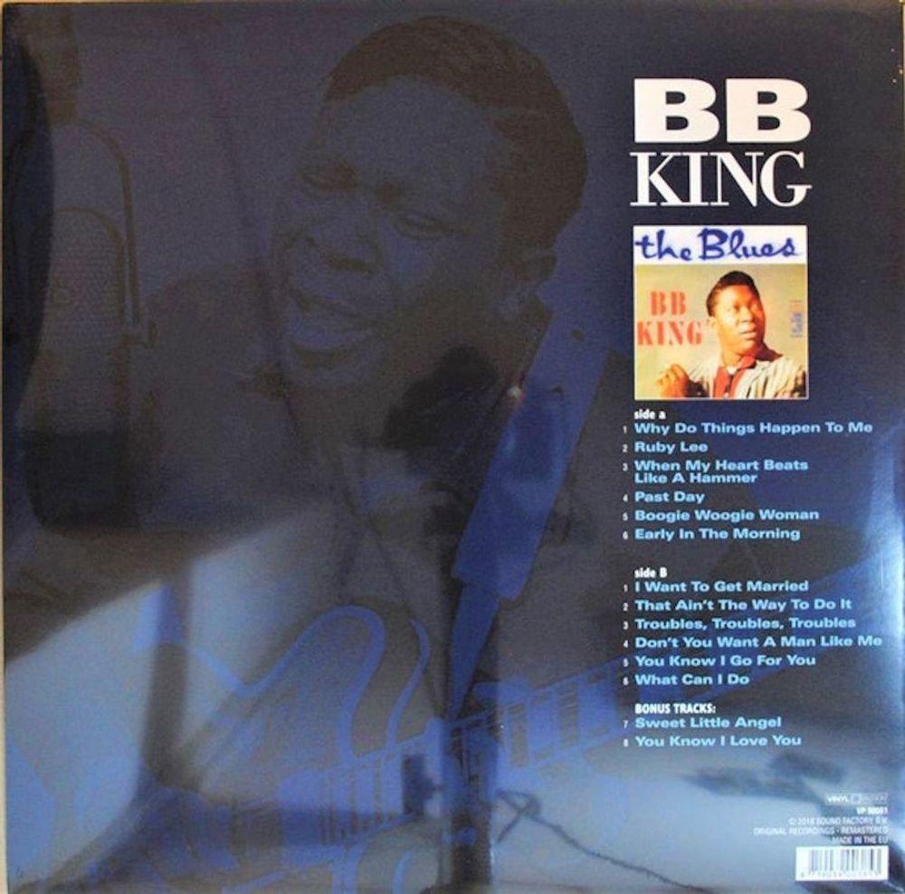 B.B. KING. The Blues (Coloured LP) Новая запечатанная виниловая пластинка