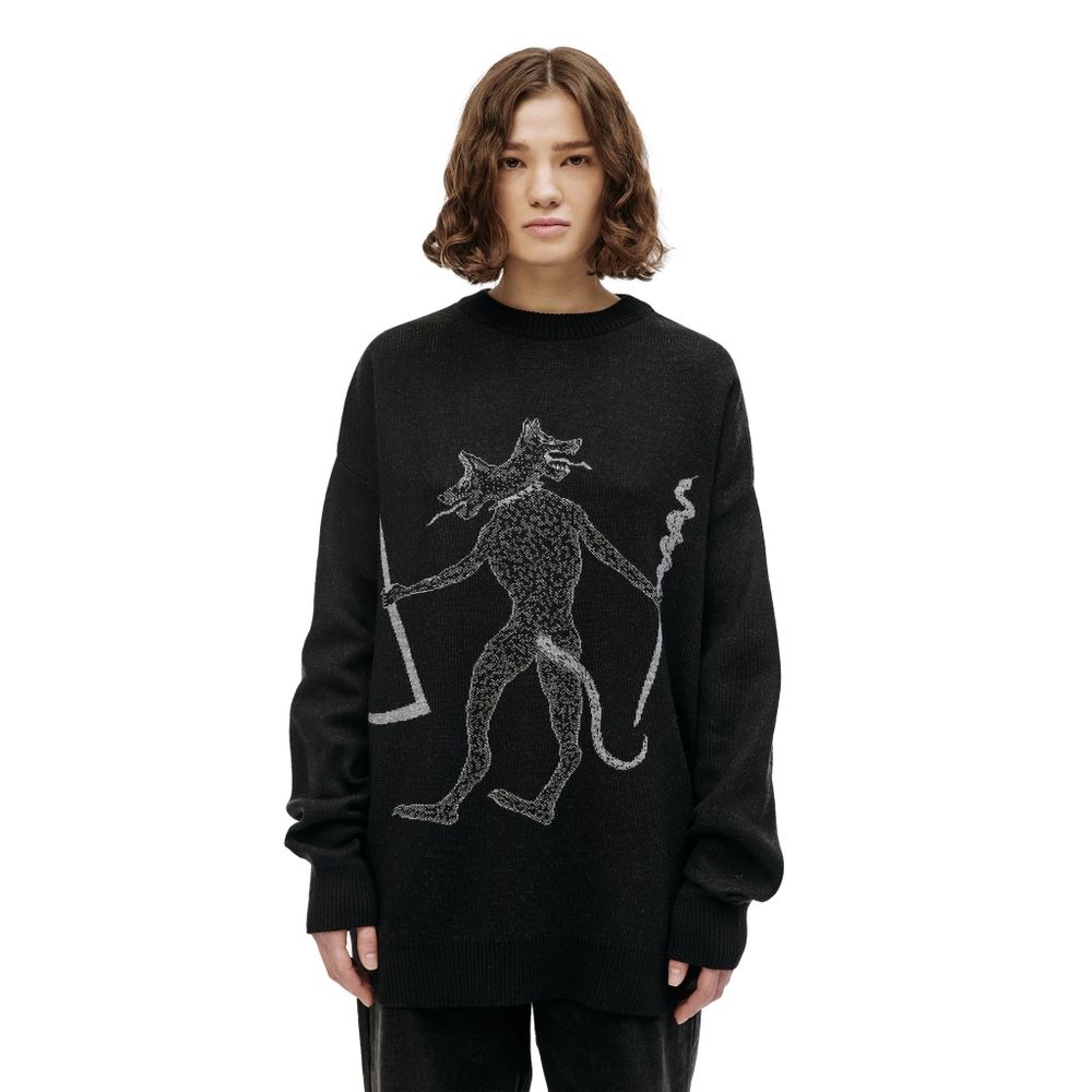 Свитер Волчок Orthrus черный