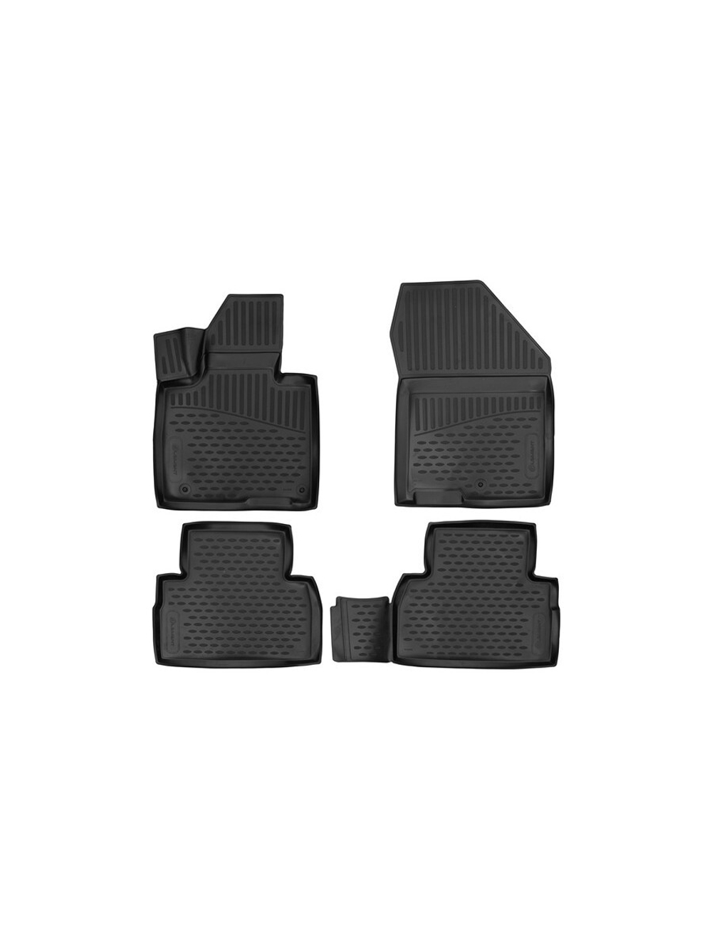 Коврики в салон для HYUNDAI Santa Fe, 2017-, внедорожник , 4 шт. (полиуретан) ELEMENT3D01995210