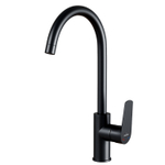 Смеситель для кухни 35k MIXLINE ML14-032BL высокий излив б/отв боковая п/гайку ЧЕРНЫЙ (без подводки)