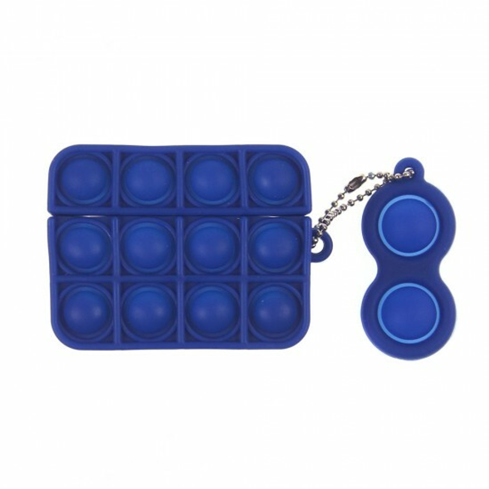 Силиконовый чехол для AirPods PRO Pop it, 012635 Синий