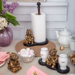 Держатель для полотенец Дракон Раймонд Каштан Бронза