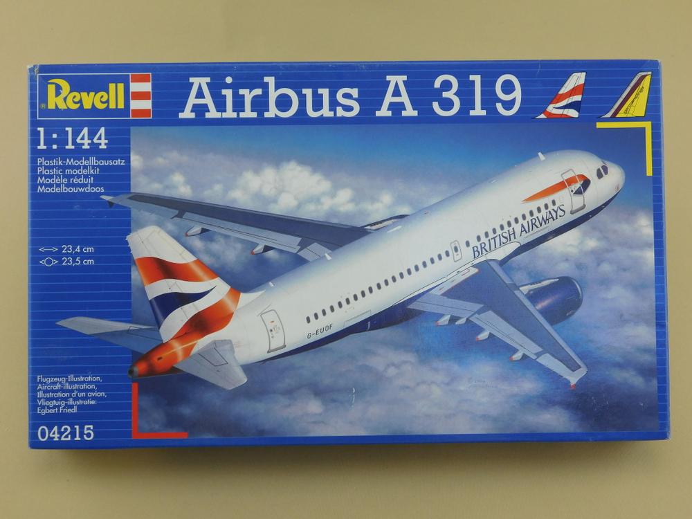Сборная модель Airbus А-319 (М1:144)