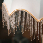 Винтажная настольная лампа с резным мраморным основанием