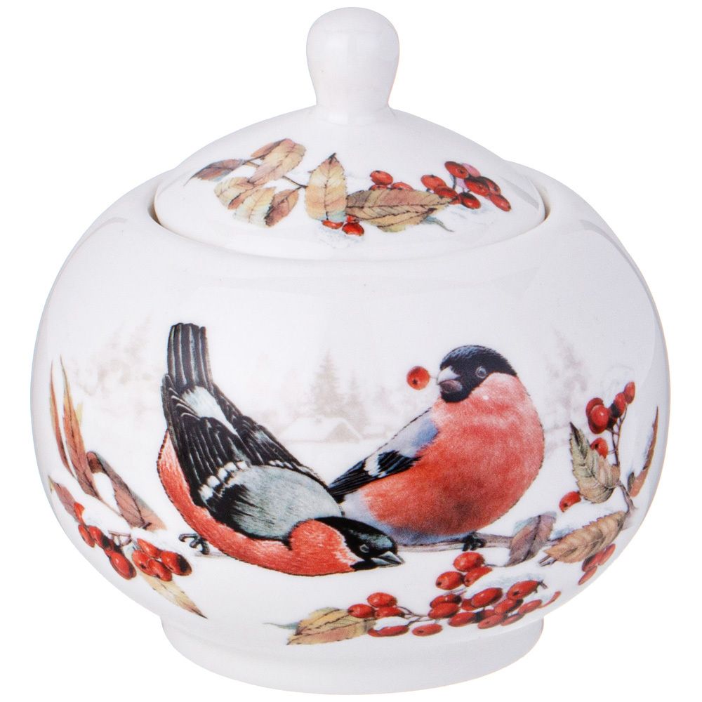 ЧАЙНЫЙ СЕРВИЗ LEFARD "ЛЕСНАЯ СКАЗКА" СНЕГИРИ НА 6 ПЕР. 14 ПР. 930/380/300 МЛ (КОР=2НАБ.)