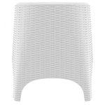 Кресло пластиковое плетеное с подушкой Siesta Contract Aruba, белый