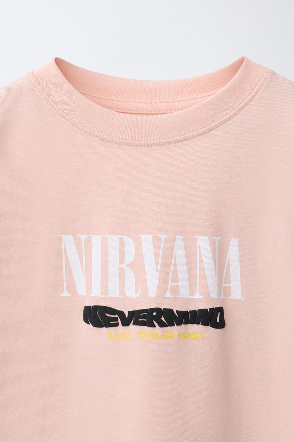 ZARA ФУТБОЛКА С ПРИНТОМ NIRVANA®, ОРАНЖЕВЫЙ