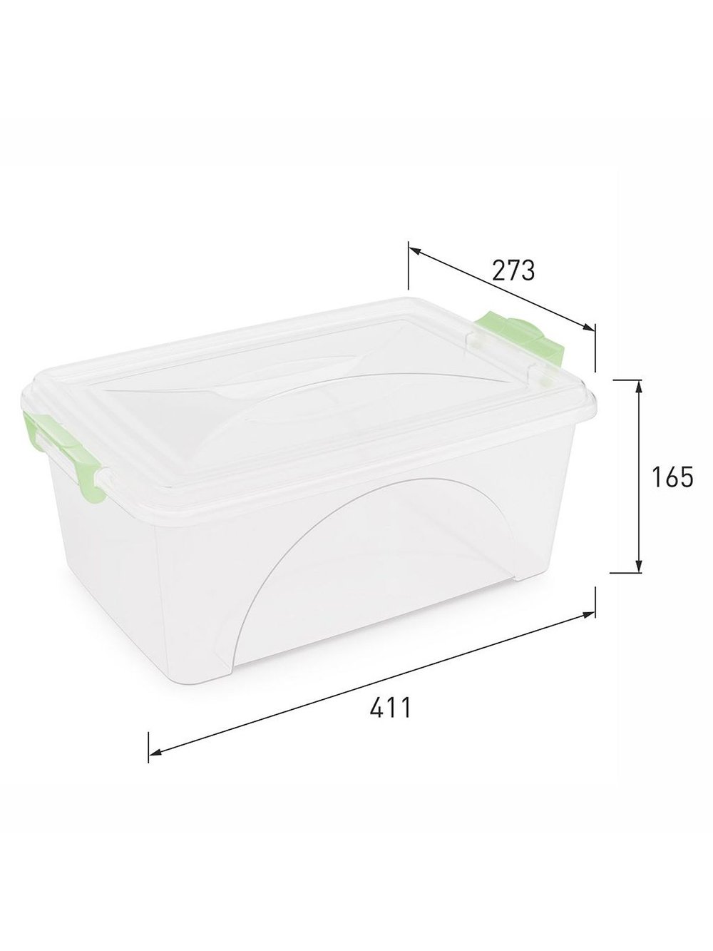 Контейнер для хранения с защелками 11,5 л (425)