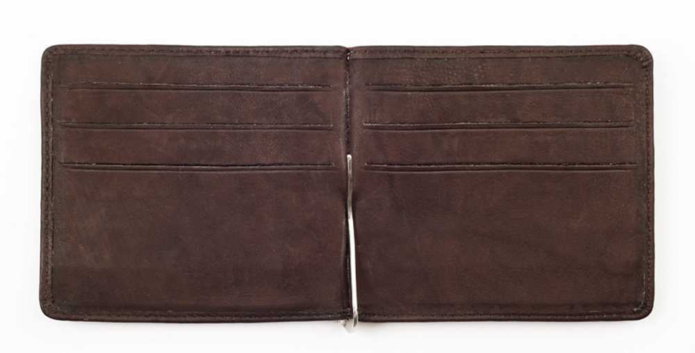 Кожаный двойное портмоне с зажимом для денег ZIPPO 2005126