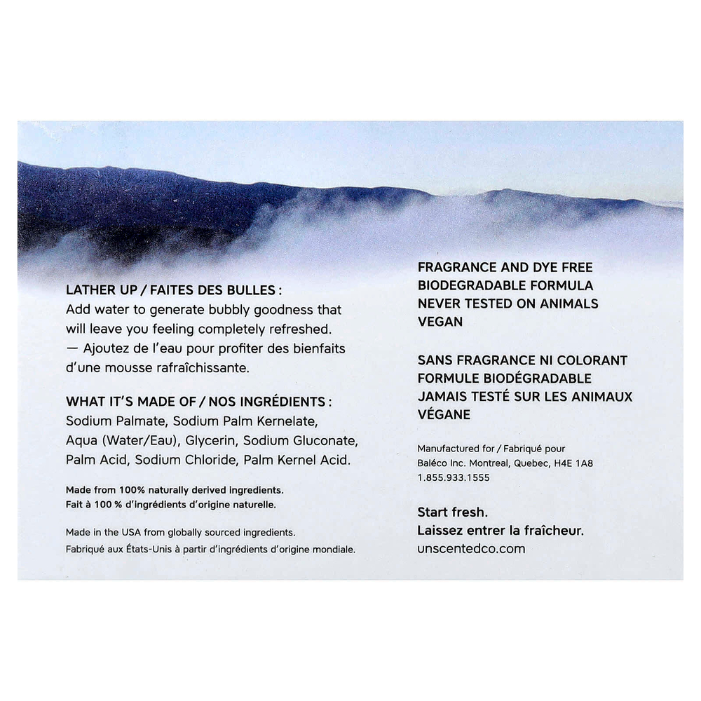 The Unscented Company, Мыло, без отдушек, 120 г (4,2 унции)