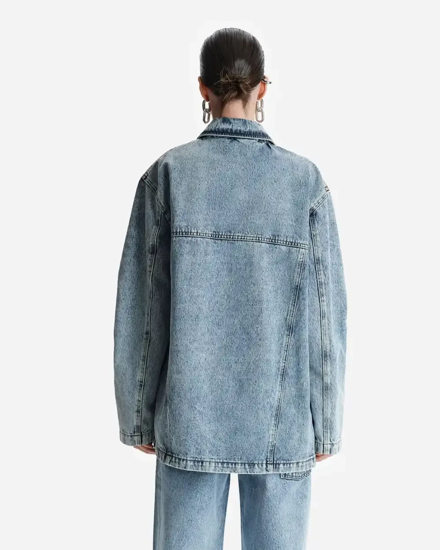 Куртка-рубашка из денима