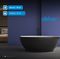 Акриловая ванна ABBER AB9207MB черная матовая