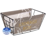 Корзинка металлическая для хранения «ИДЕЯДОМА», цвет серый, 25*15*12см (лейбл Селфи)