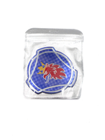 Наклейка / Шильд для автомобиля SCANIA (полиуретан 10х10 см). Синяя с красным лого СКАНИЯ